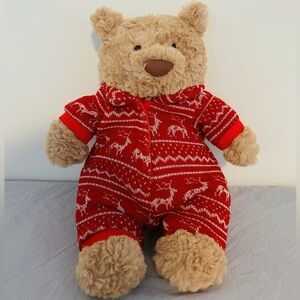 (RETIRED) Jellycat Bartholomew Bear Winter Pajamas